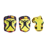 Набор защиты Tech Team Safe Fit Kids 3.0 Yellow (Жёлтый) Размер M